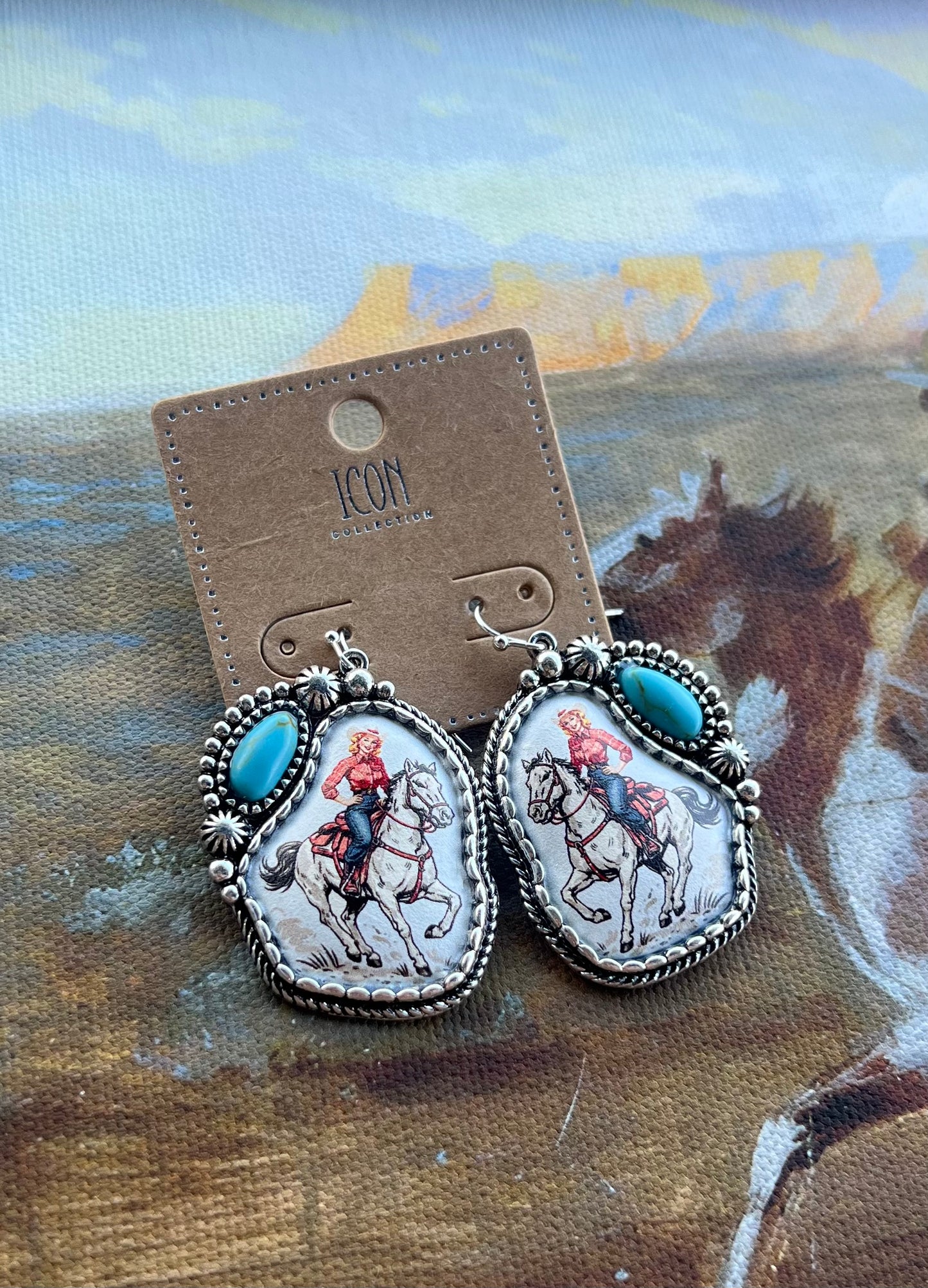 Vintage Cowgirl Earrings