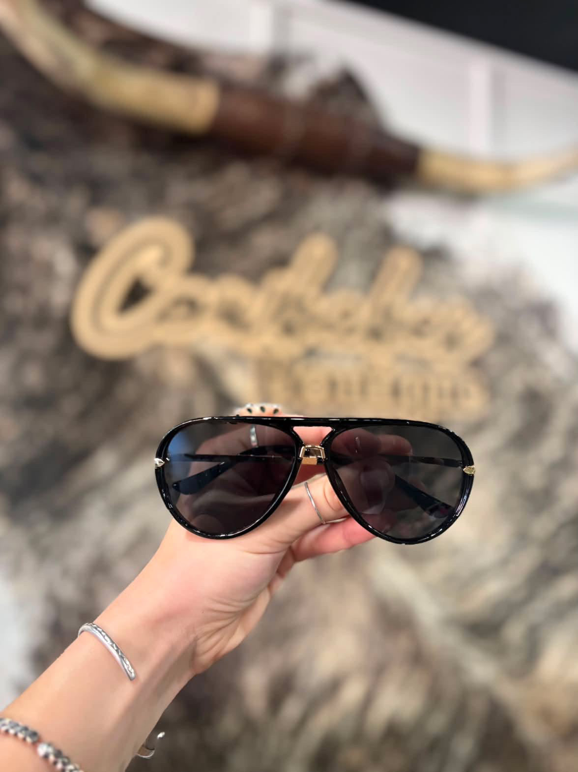Oversized Retro Frame Sunglasses