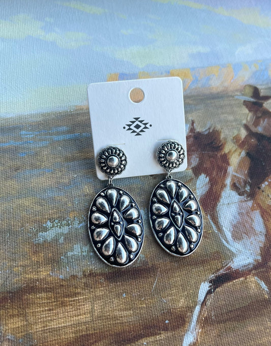 Concho Dangle Earrings