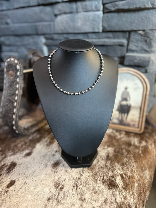 6mm & 3mm Sterling Silver Pearls