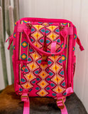 Pink Wrangler Aztec Diaper Bag