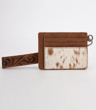 Trinity Ranch Cowhide Key Ring Card Case