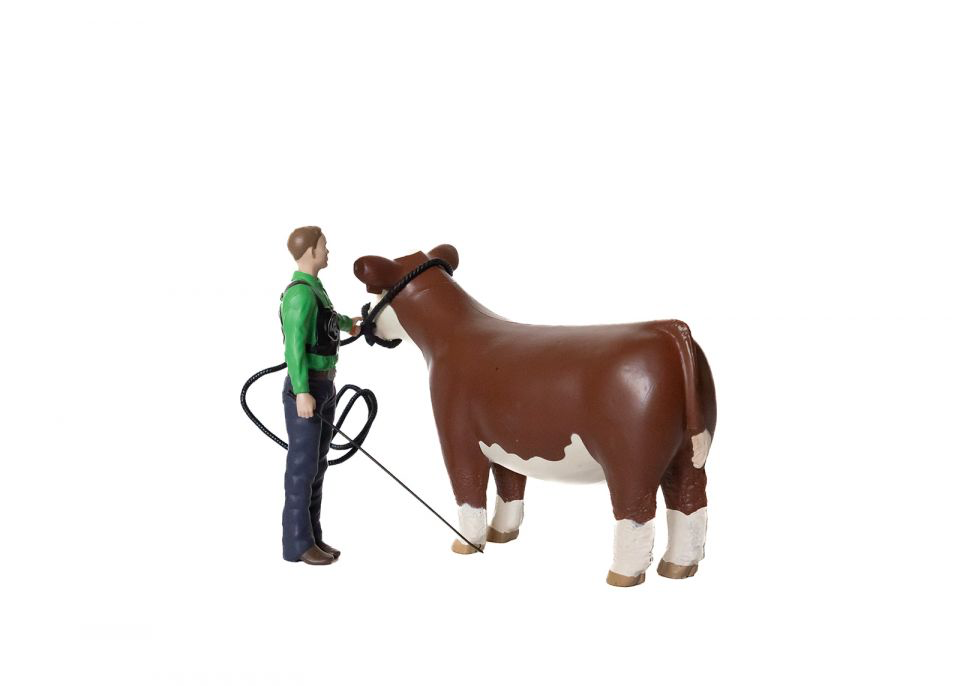 Cattle Showman Kit: Boy Figurine & Rope Halter