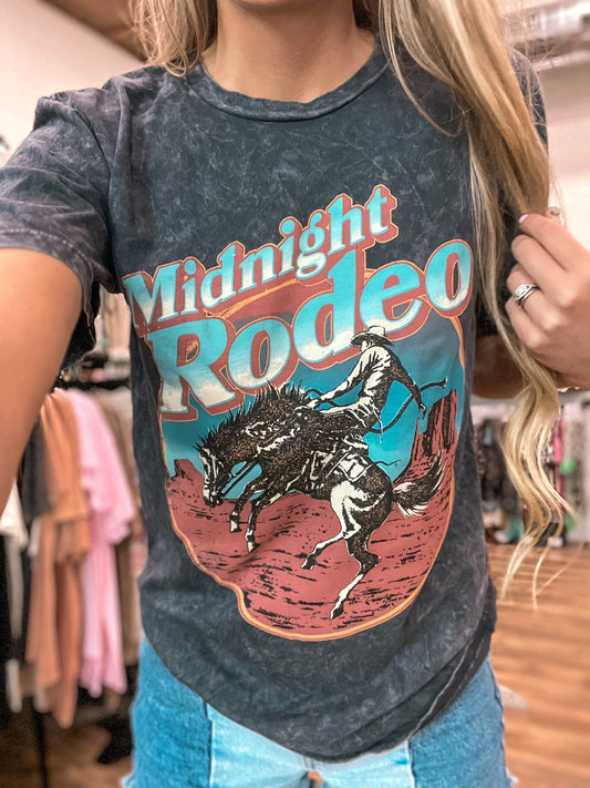 Midnight Rodeo Mineral Wash Tee