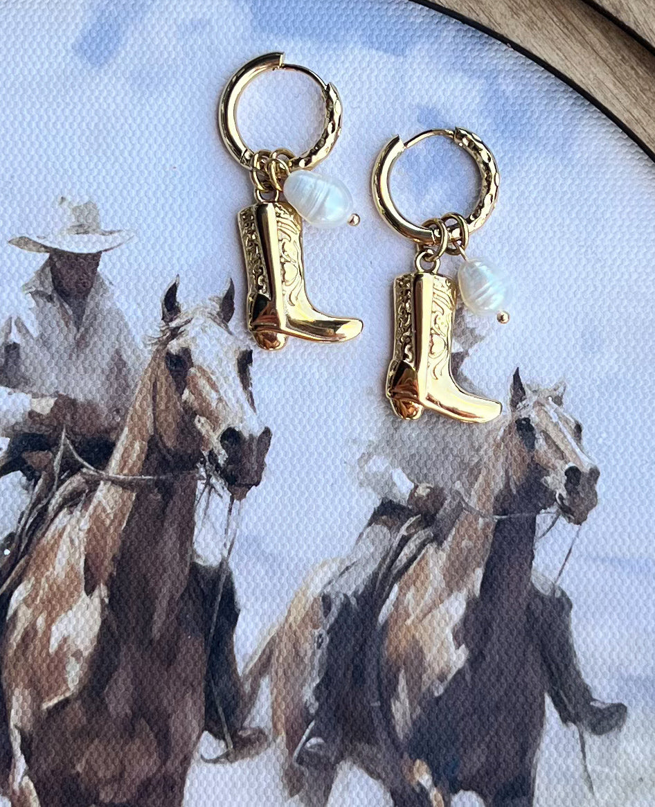 Cowgirl Boot Earrings