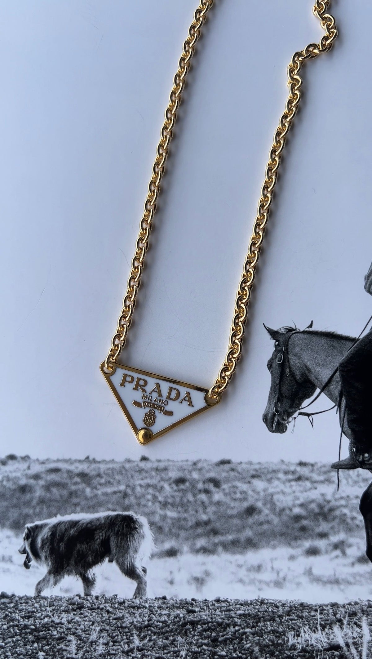 V2 Designs Gold Prada Necklace