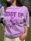 Giddy Up Mineral Washed Tee