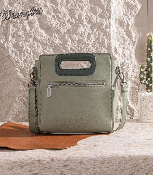 Wrangler Top Handle Boot Scroll Fringe Tote/Crossbody