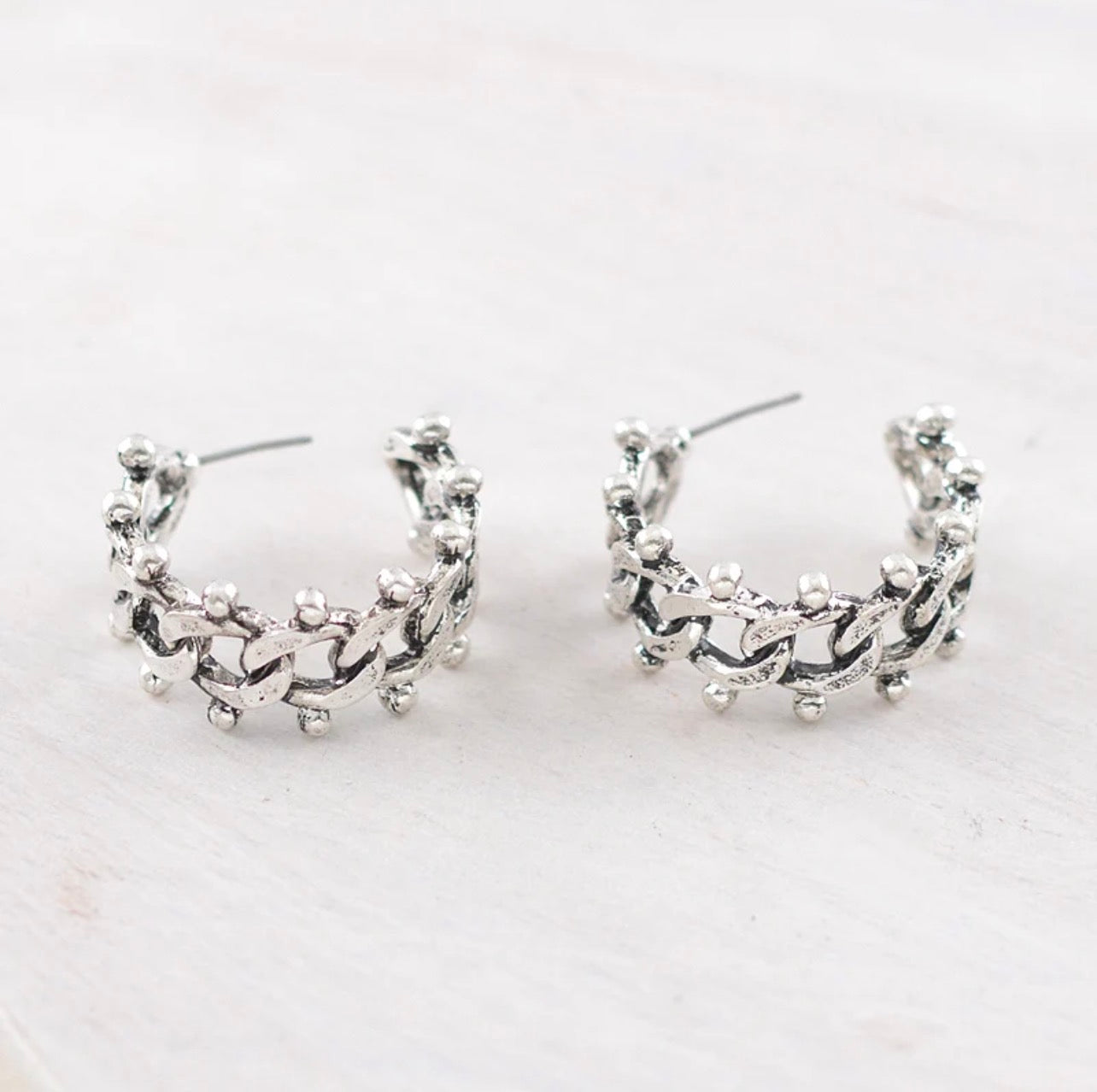 Chain Hoop Earrings