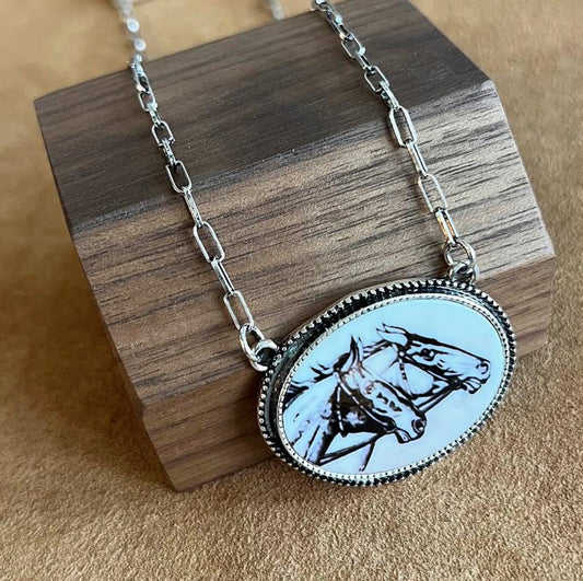 Horse Pendant Necklace