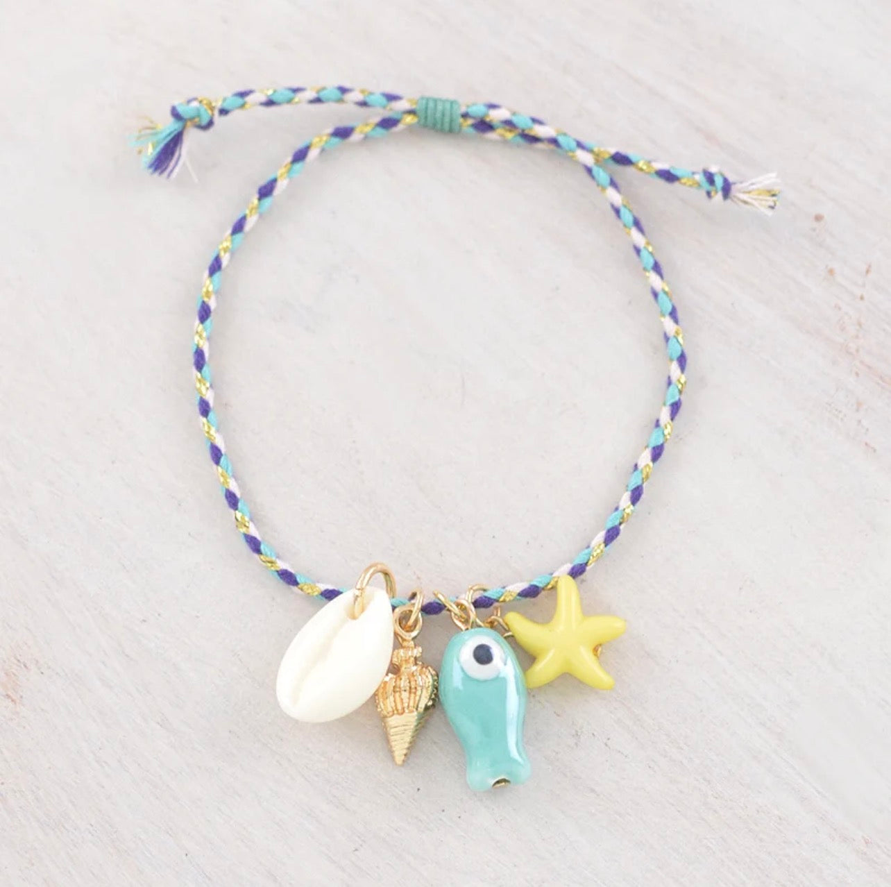 Summer Fish Charm Bracelet