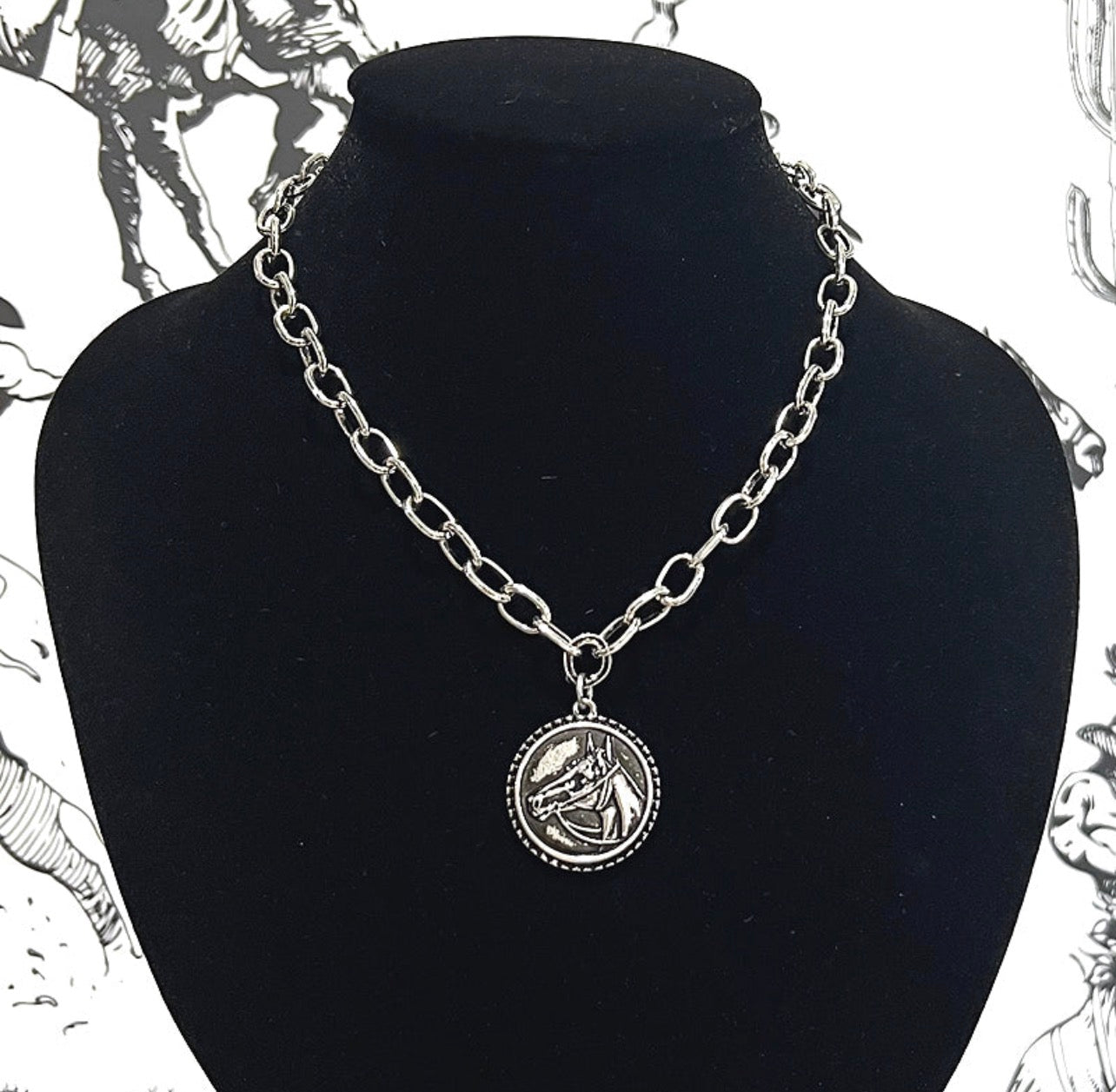Horse Pendant Necklace