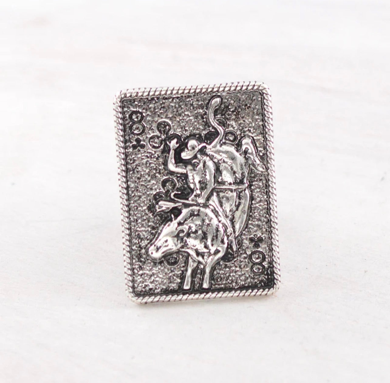 Cowboy Card Statement Ring