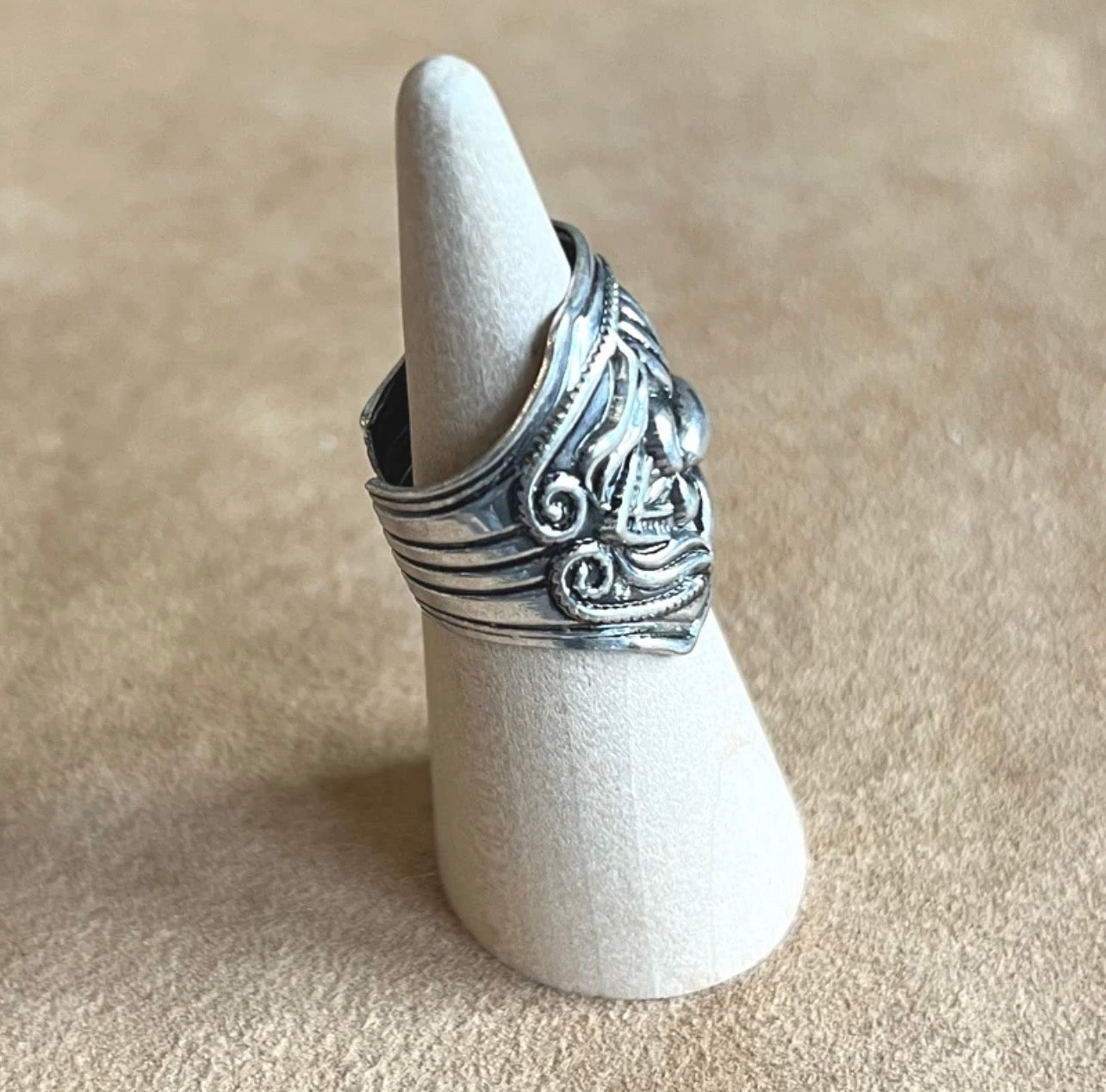 Scalloped Concho Cuff Ring