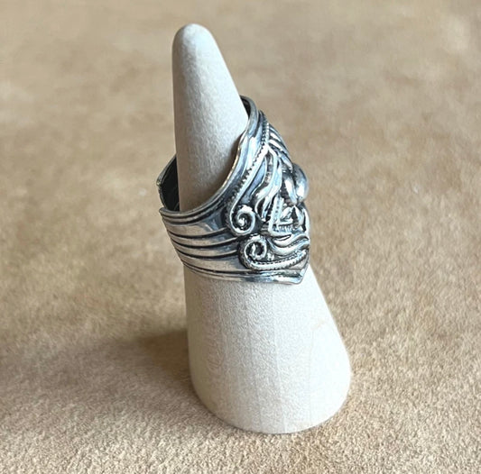 Scalloped Concho Cuff Ring