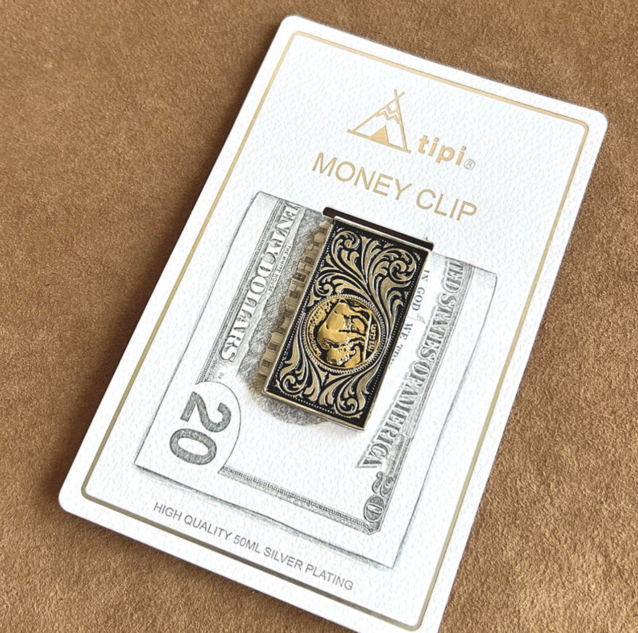 Buffalo Coin Money Clip *Two Tone