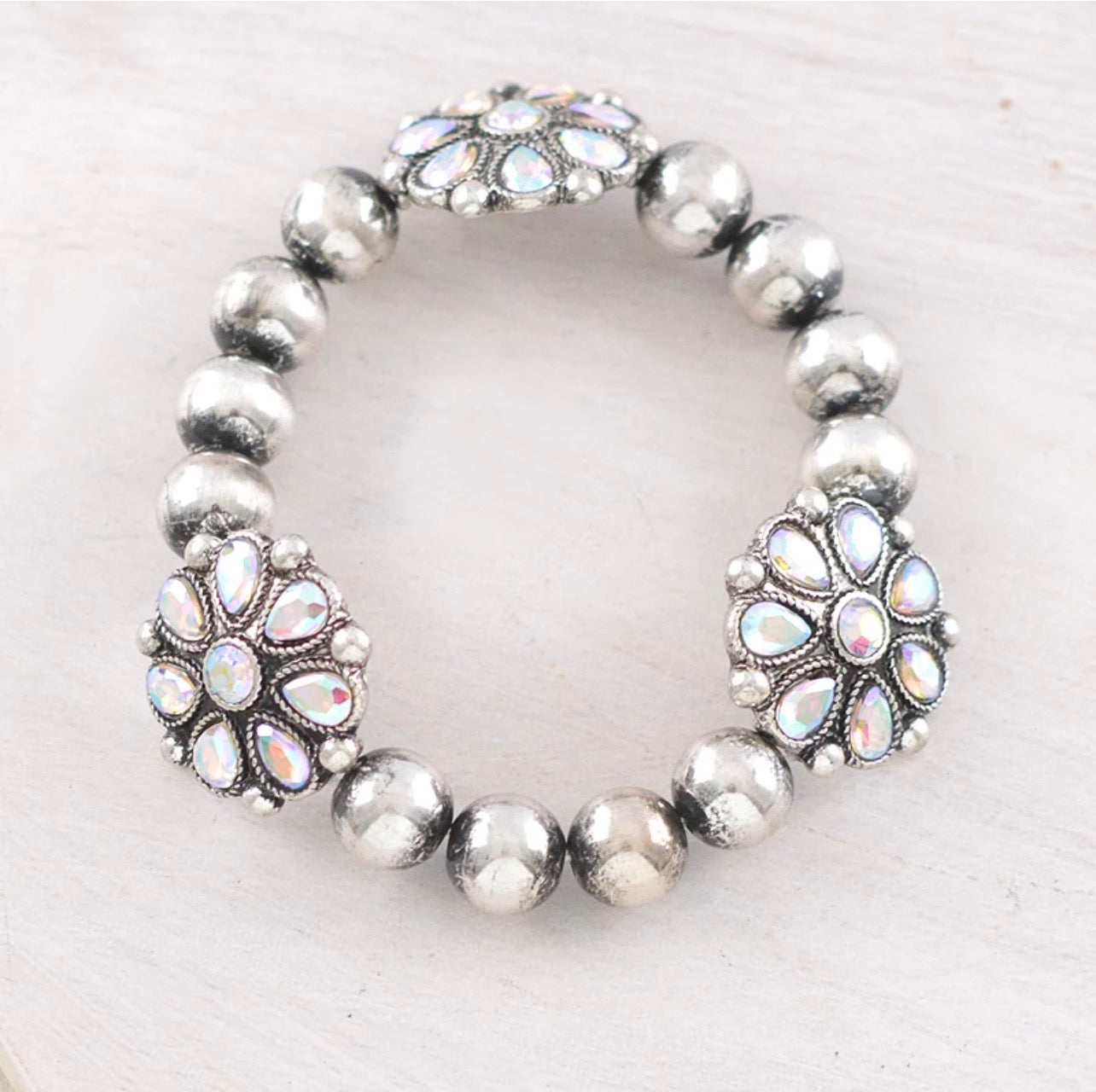 Aztec Barrel Navajo Pearl Bead Bracelet Set