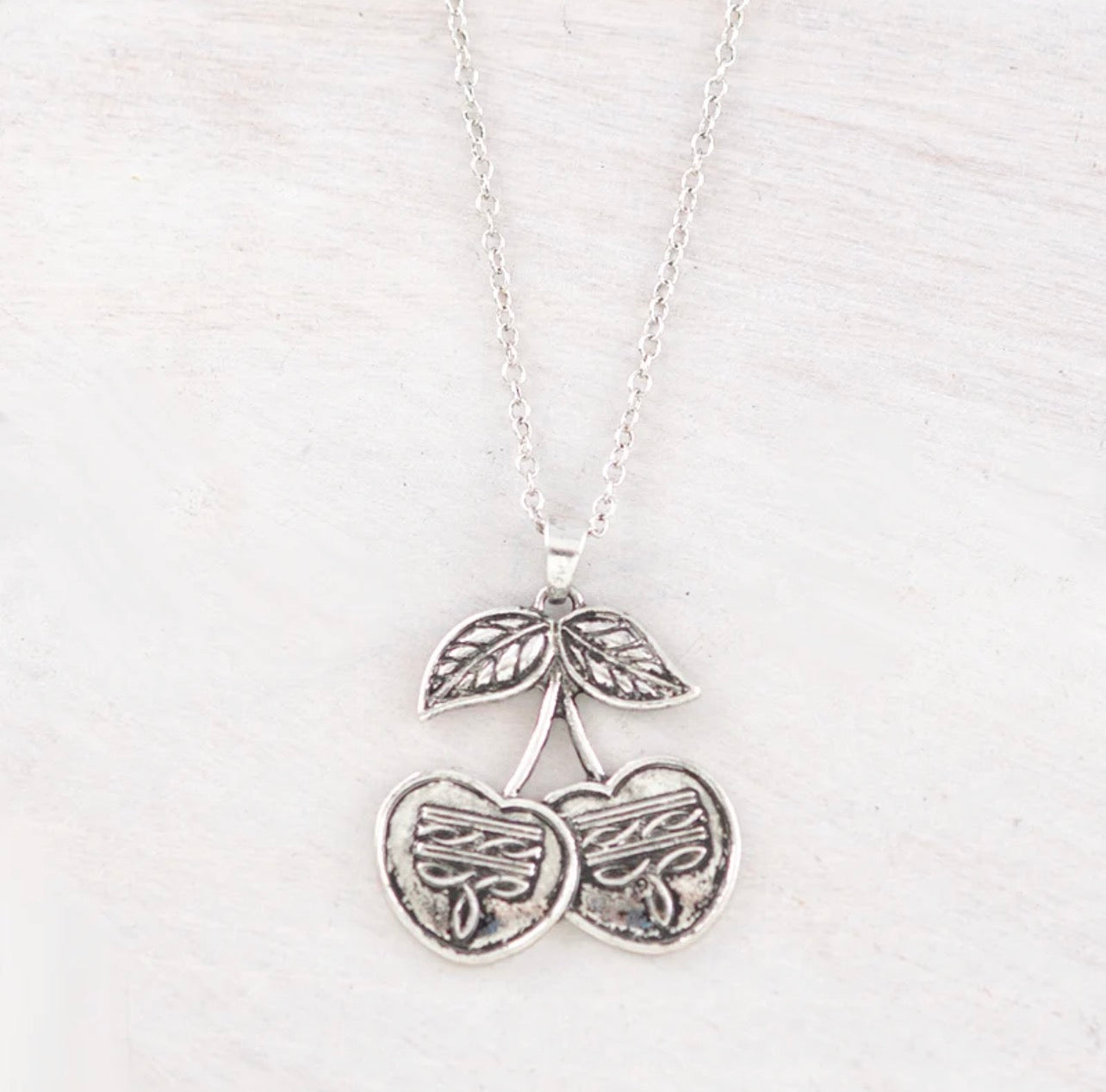 Cherry Bootstitch Necklace