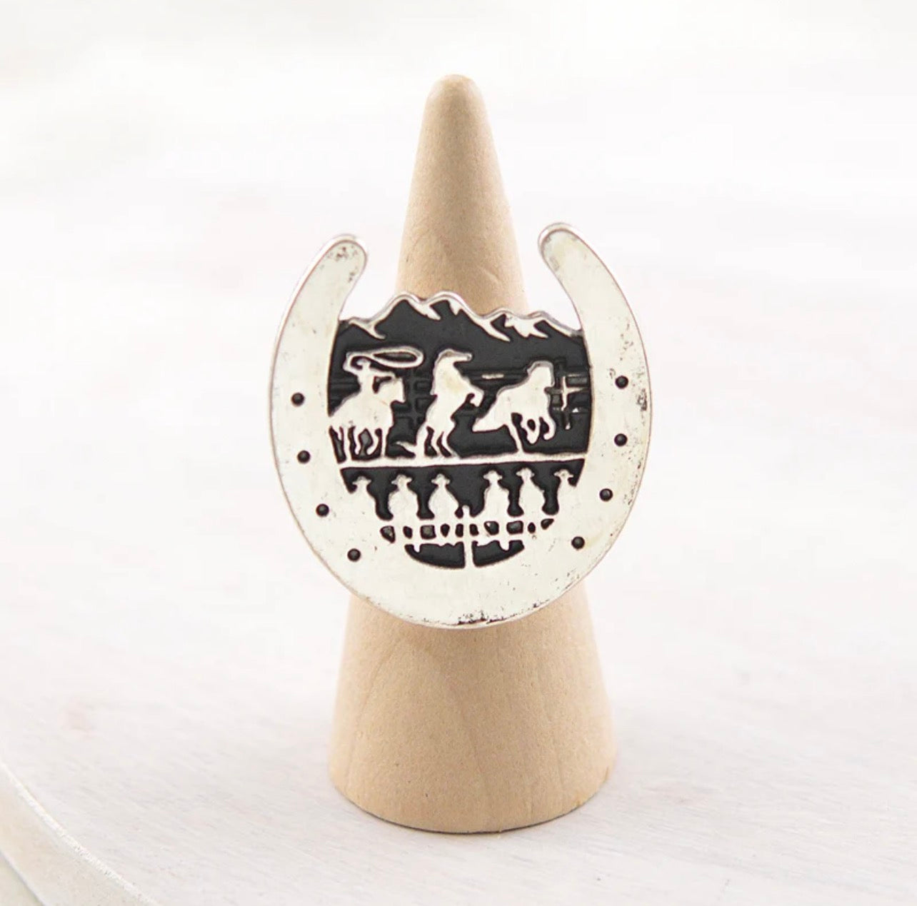 Cowboy Horseshoe Ring
