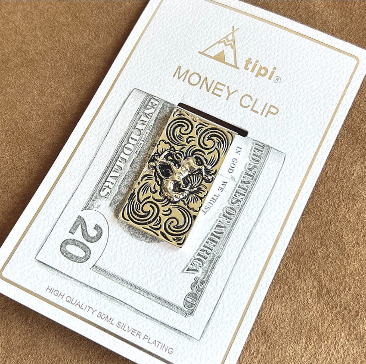 Bronc Money Clip *Silver