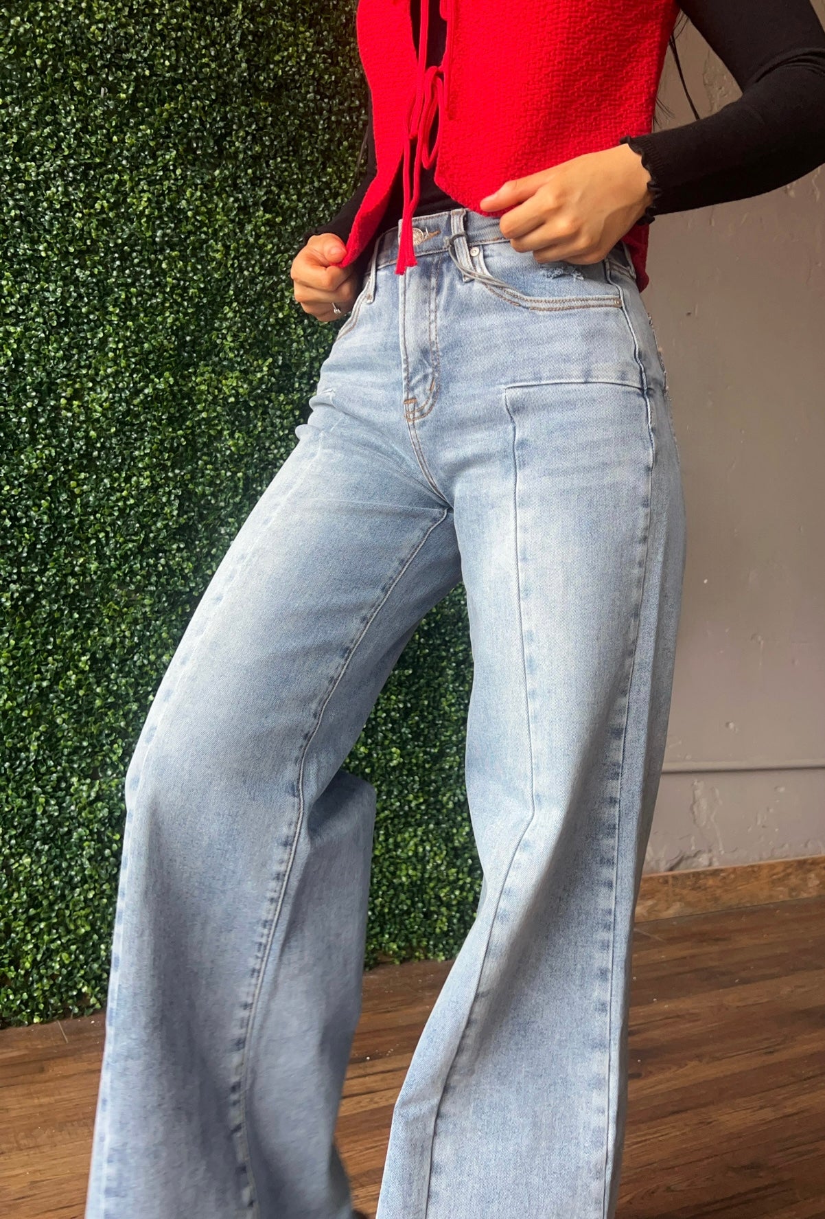 The Maeve Wide Leg Jeans