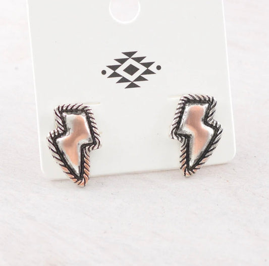 Bolt Stud Earrings