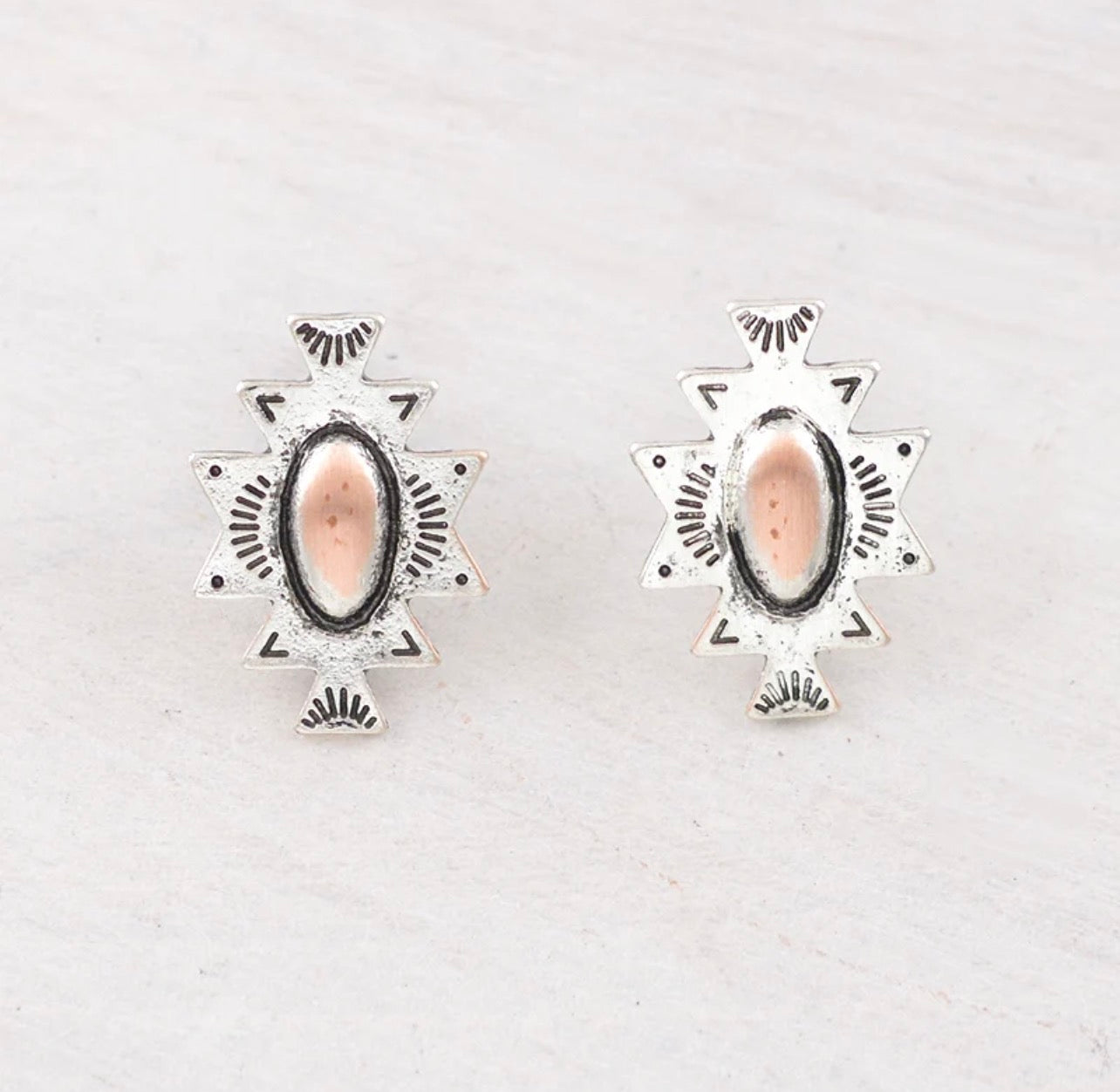 Aztec Concho Earrings