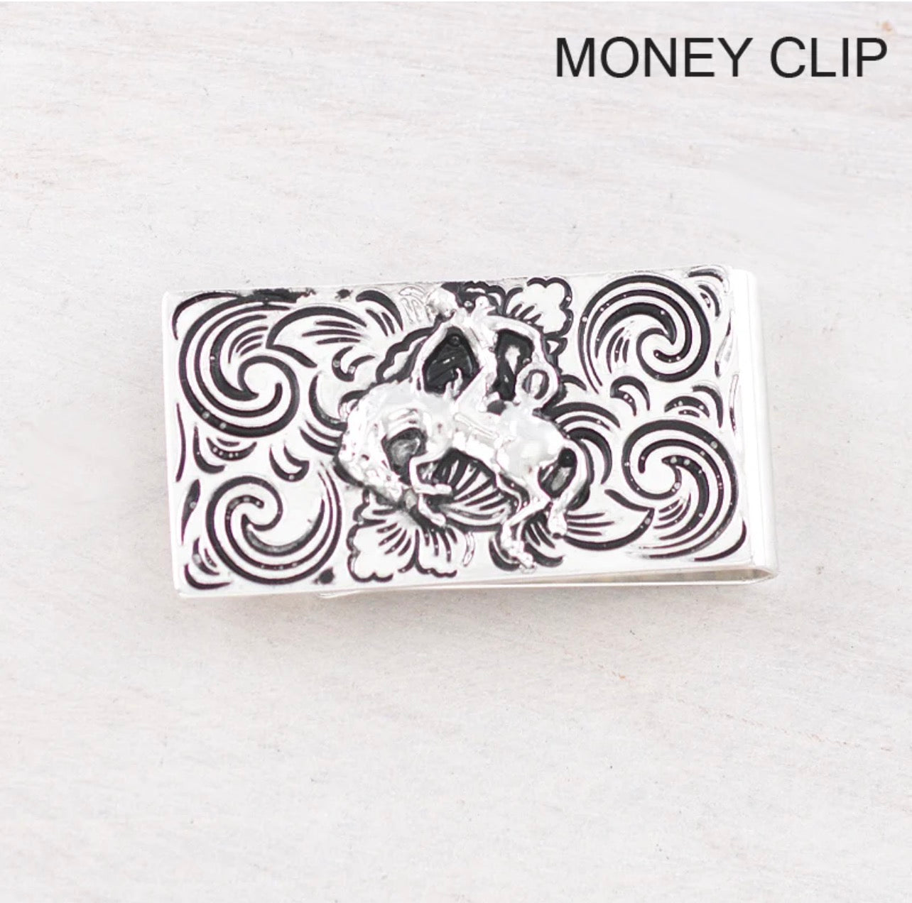 Bronc Money Clip *Silver