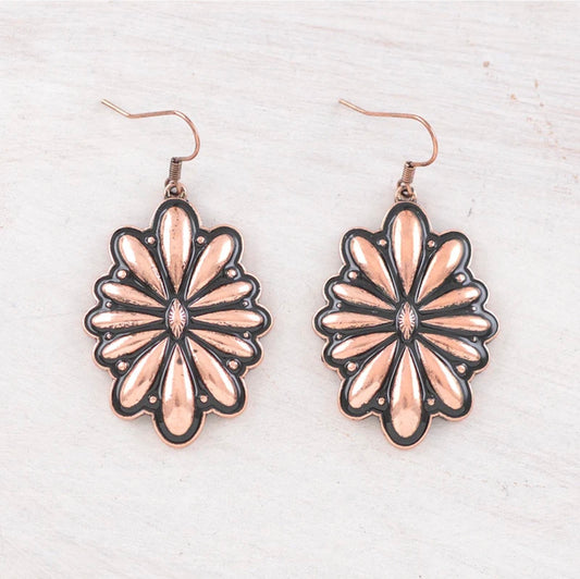 Concho Dangle Earrings