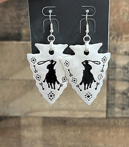 Roping Arrow Head Earrings