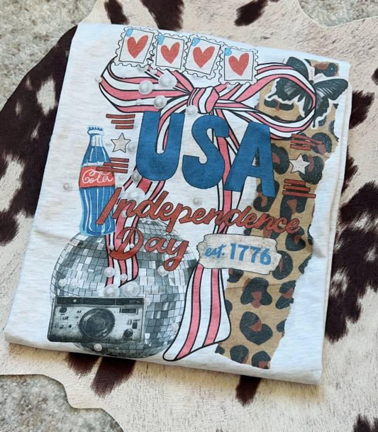 USA Collage Graphic Tee