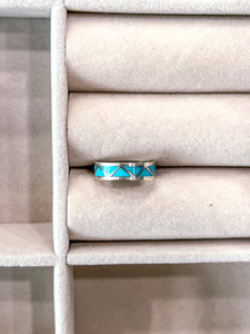 Kingman Inlay Turquoise Ring