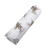 Texas Longhorn Bamboo Swaddle