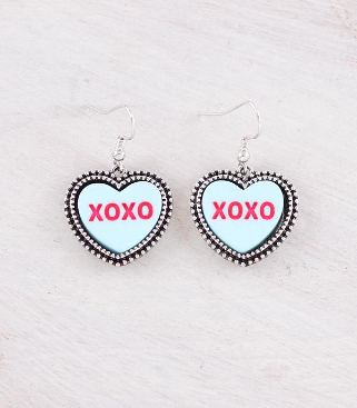 XOXO Candy Hearts Earrings