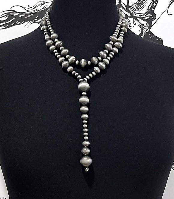 Navajo Pearl Chunky Lariat