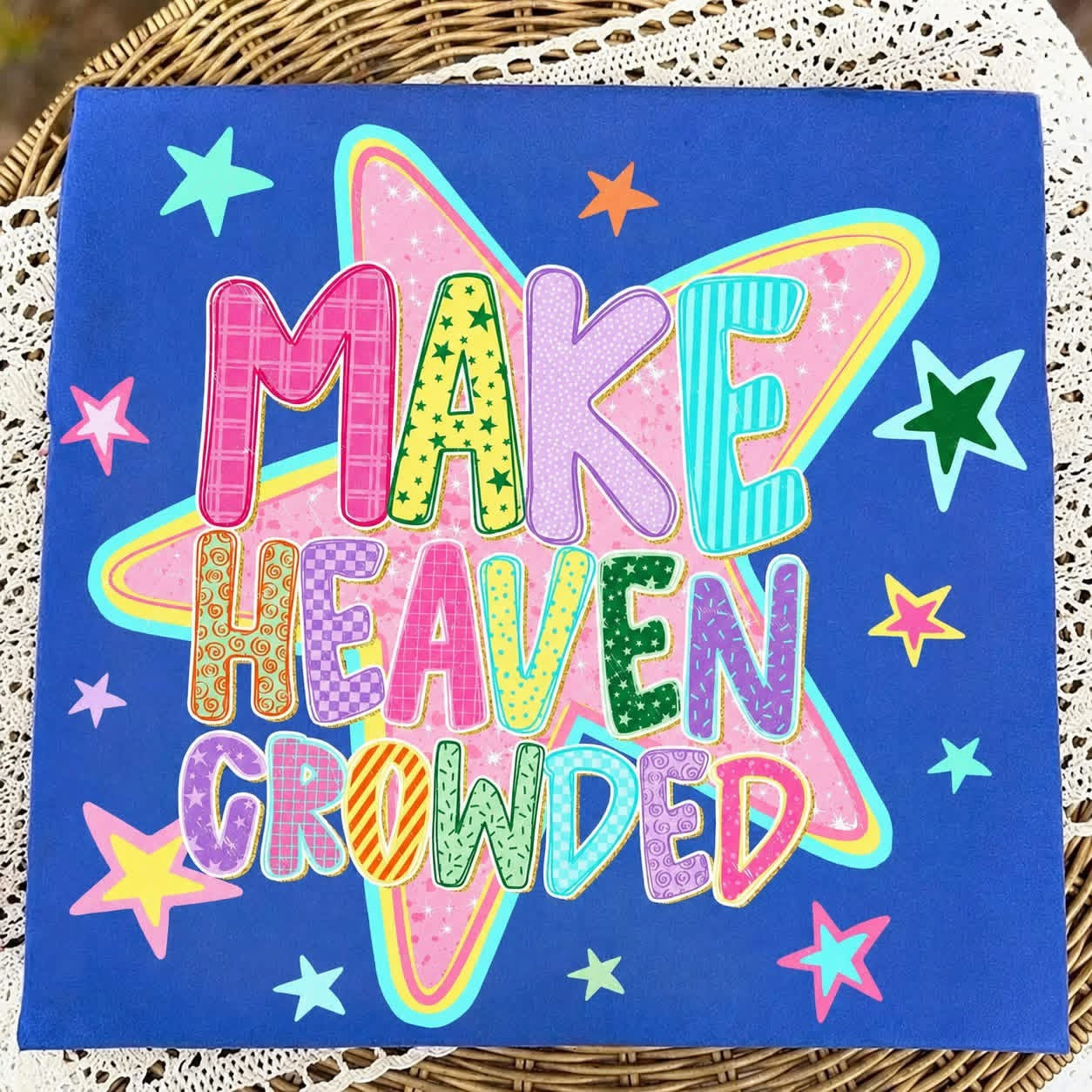 Make Heaven Crowded Stars Tee