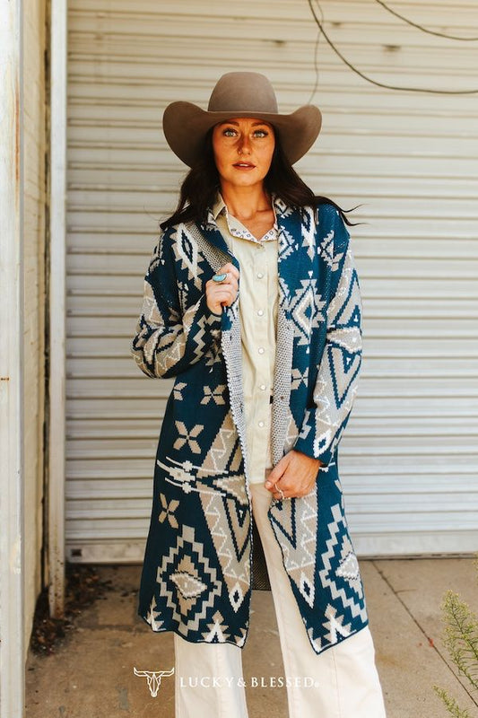 Aztec Knitted Cardigan