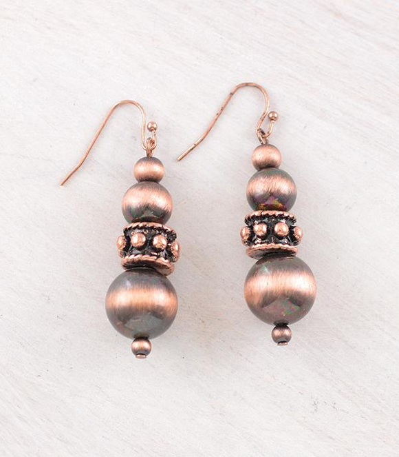 Navajo Pearl Bead Earrings