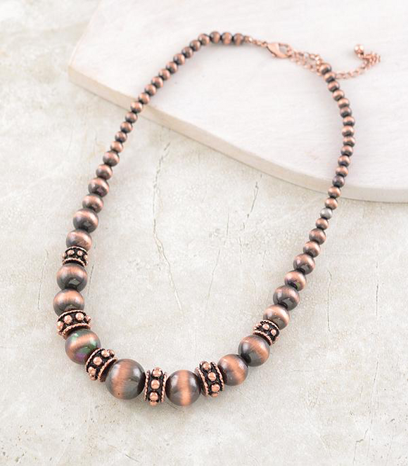 Navajo Pearl Bead Necklace