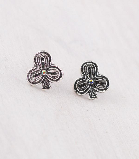 Ace of Clover Stud Earrings