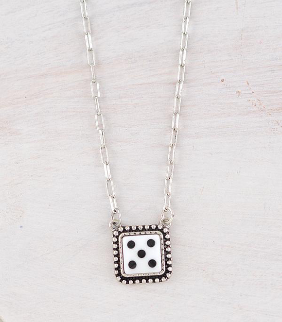 Dice Pendant Necklace