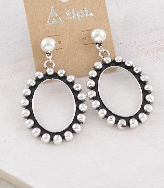 Bubble Concho Hoop Earrings