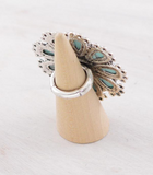 Turquoise Concho Statement Ring
