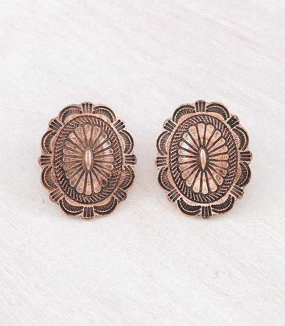 Western Concho Earrings