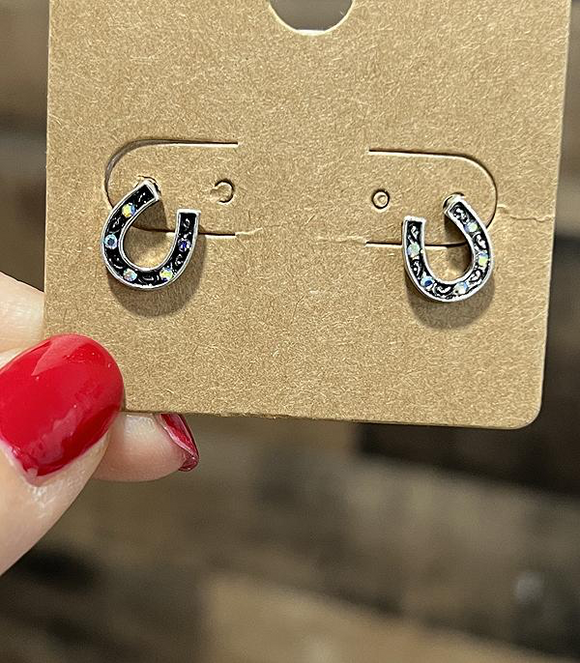 Horseshoe Mini Stud Earrings