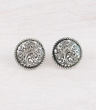 Tooling Concho Earrings