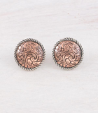 Tooling Concho Earrings
