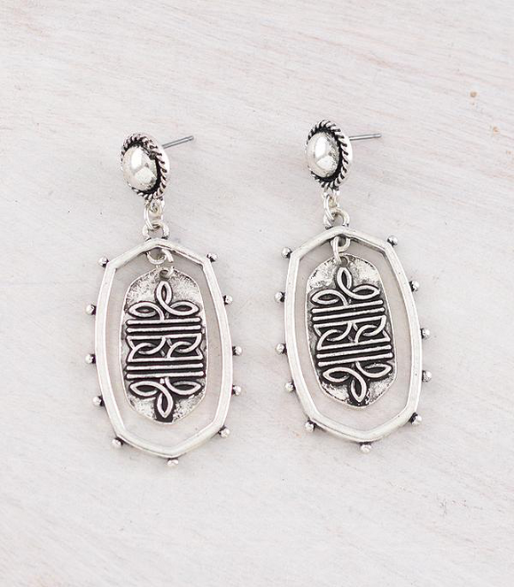 Boot Stitch Earrings