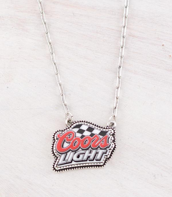 Checkered Beer Necklace