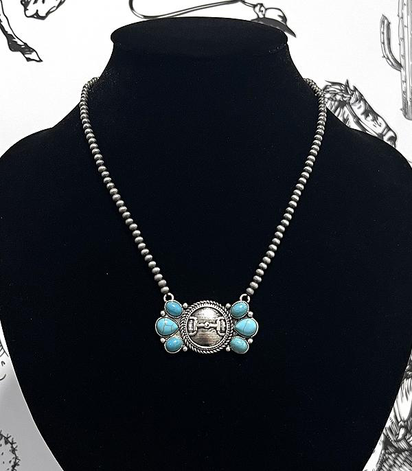 Horsebit Concho Necklace